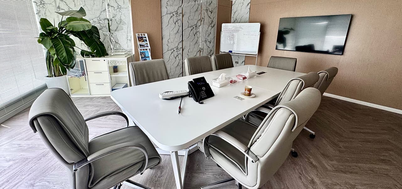 A meeting room at the PESCO Holding offices